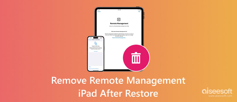 Remover o gerenciamento remoto do iPad após a restauração