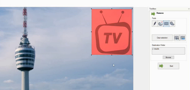 Iniciar Remover logotipo