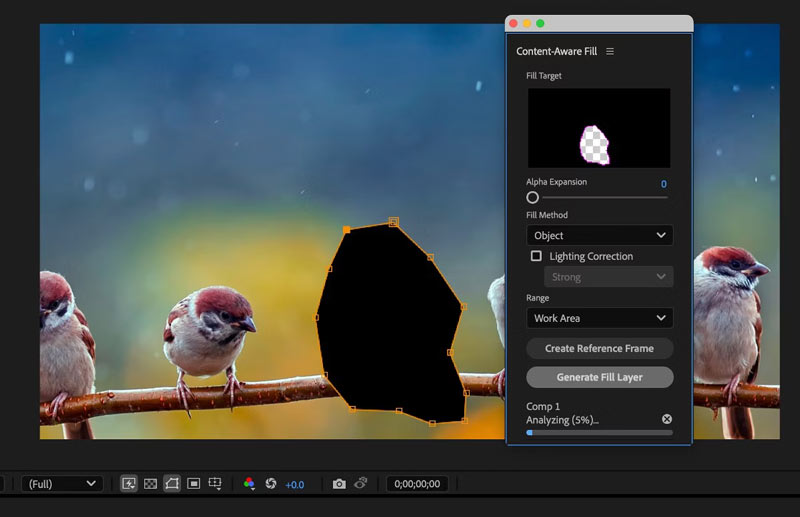 After Effects Content Aware Fill