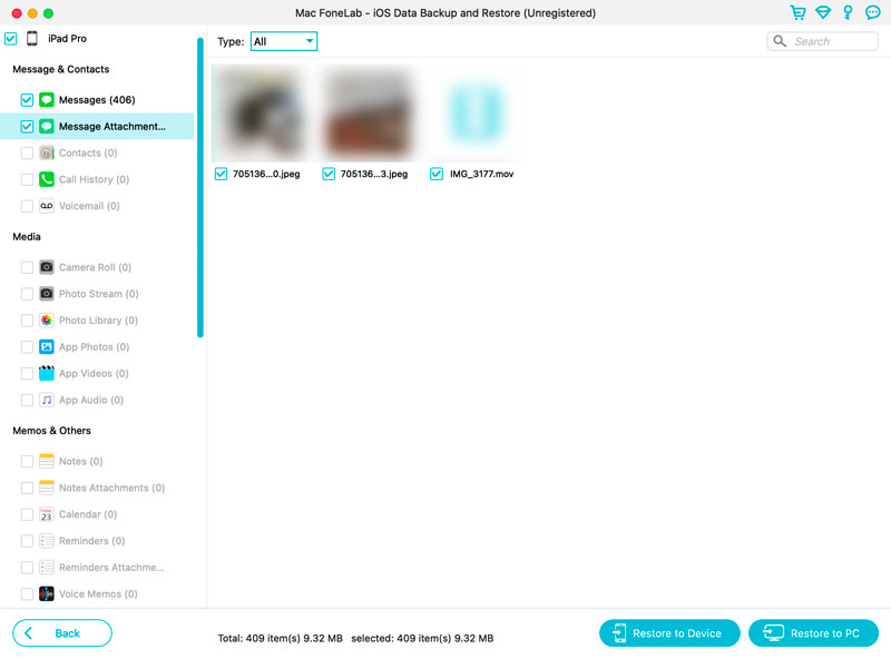 Restaurar dados do iPad do backup