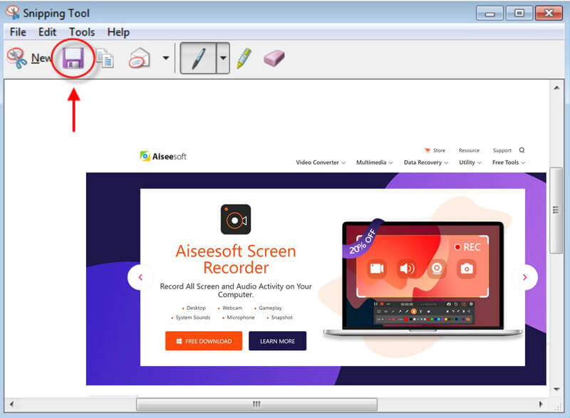 Editar captura de tela do Chrome