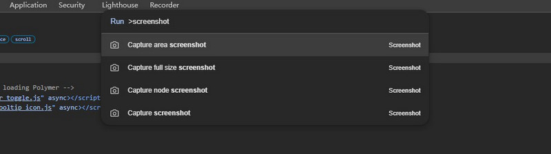 Captura de tela no Google Chrome