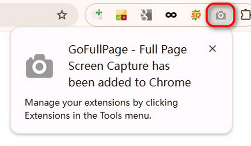 Faça uma captura de tela com o Gofullpage.