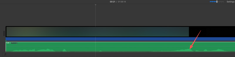 Separar áudio de vídeo no iMovie para Mac