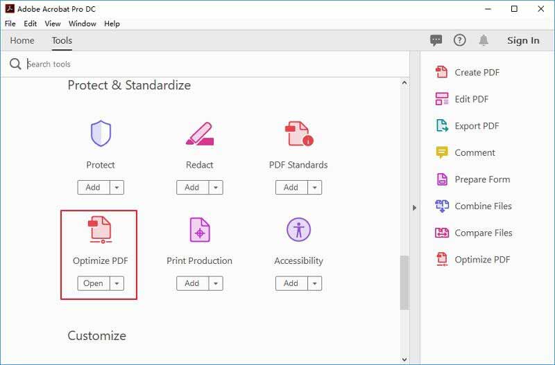 Otimizar PDF Adobe Acrobat