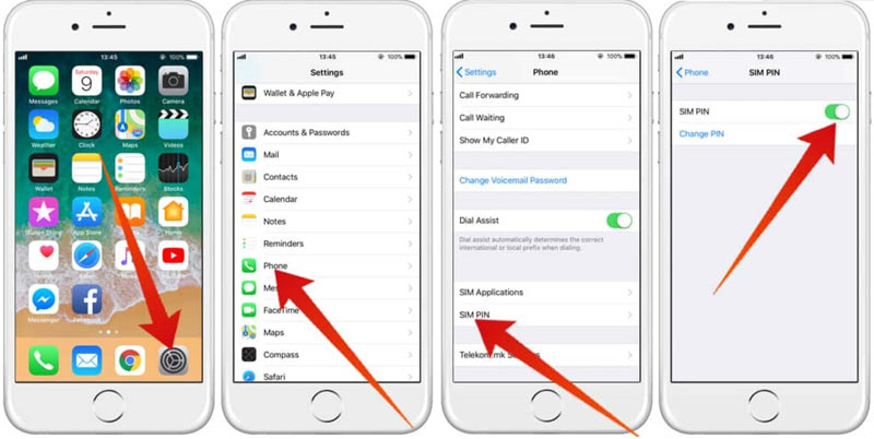 Ativar/Desativar PIN do SIM do iPhone
