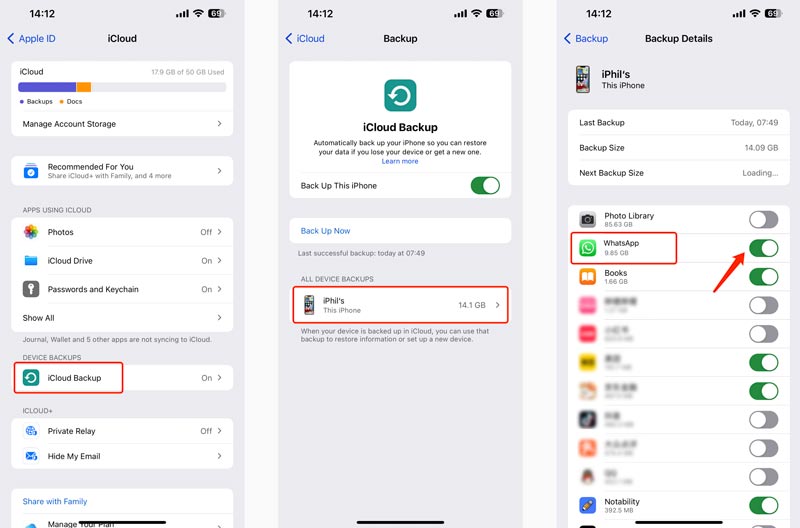 Pare o backup do Whatsapp no iPhone