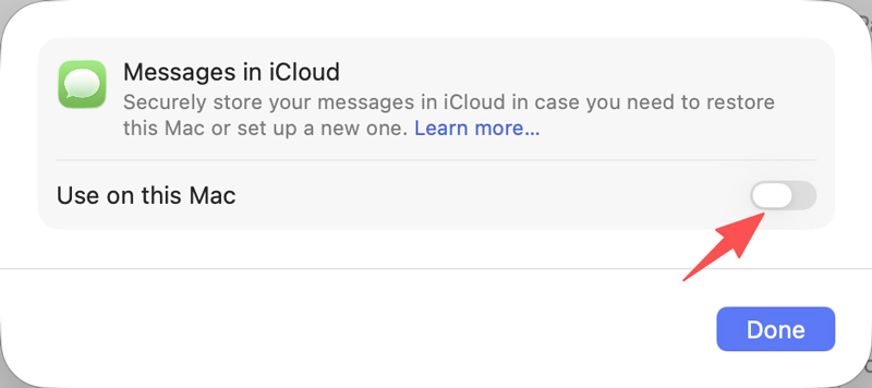 Sincronizar mensagens do iPhone para Mac Habilitar iCloud
