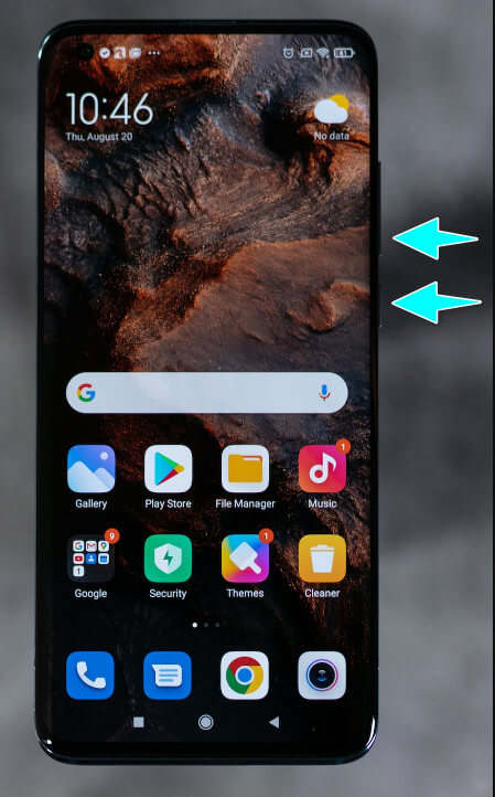 Captura de tela no Android