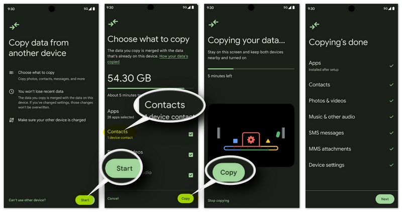 Copy Iphone Contacts To Android Using Android Switch