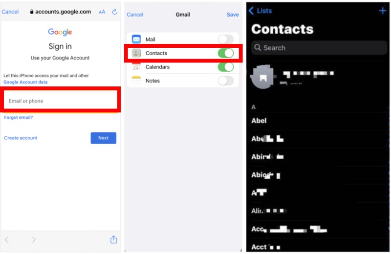 Transferir contatos via Google Syndicate
