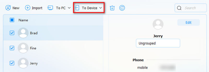 Export Contact To Iphone With Foneease