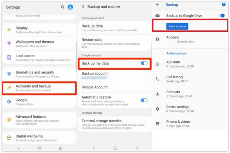 Faça backup dos dados do Android para o iPhone