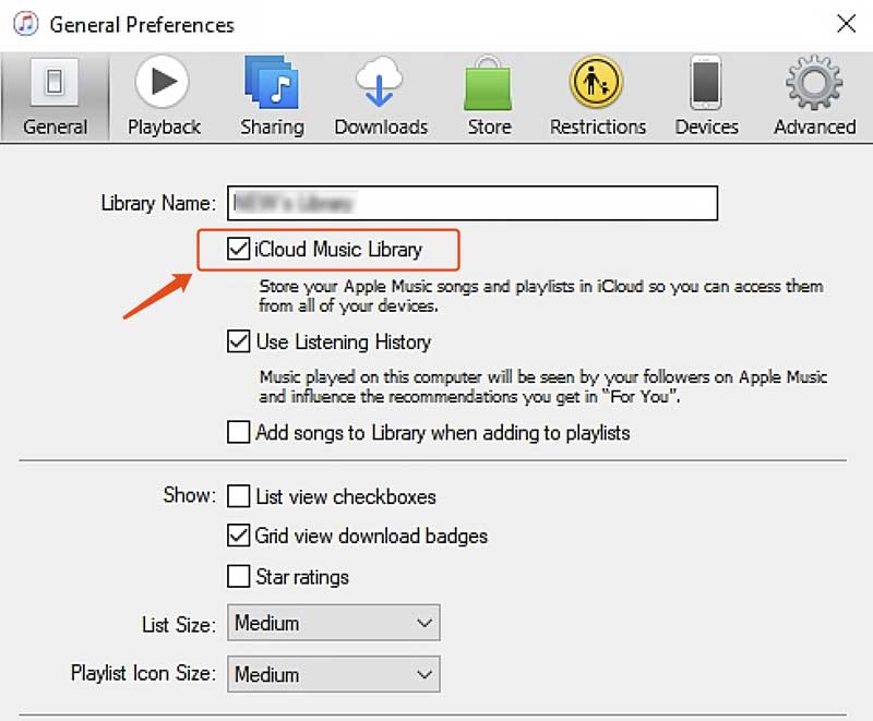 Habilitar Biblioteca de Música do Icloud no iTunes Pc