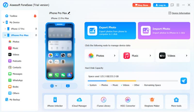 Conecte iPhones ao Foneease