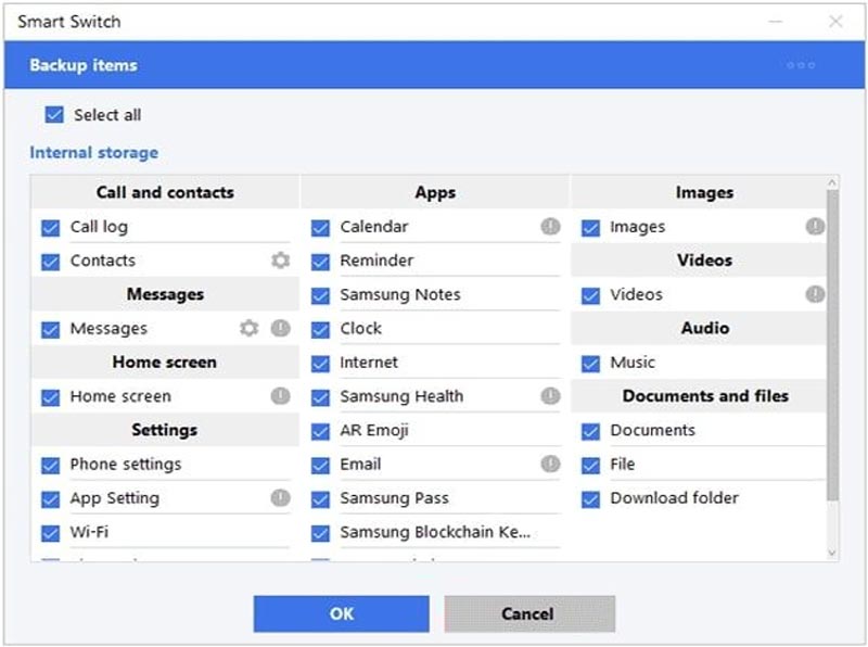 Transferir fotos do Samsung para o computador com o Smart Switch
