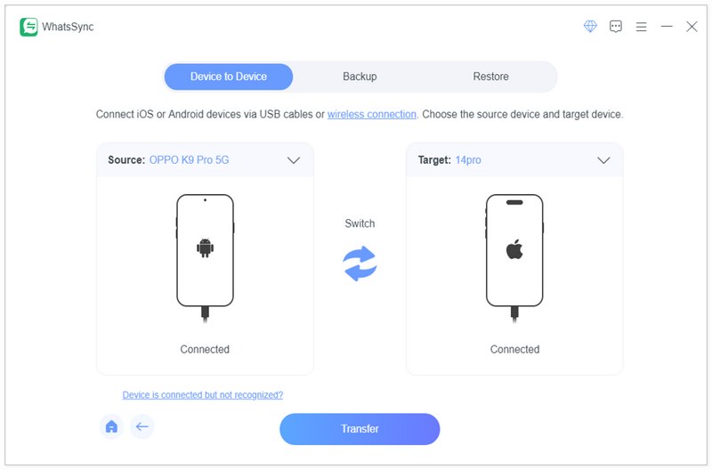 Conecte-se ao iOS e Android