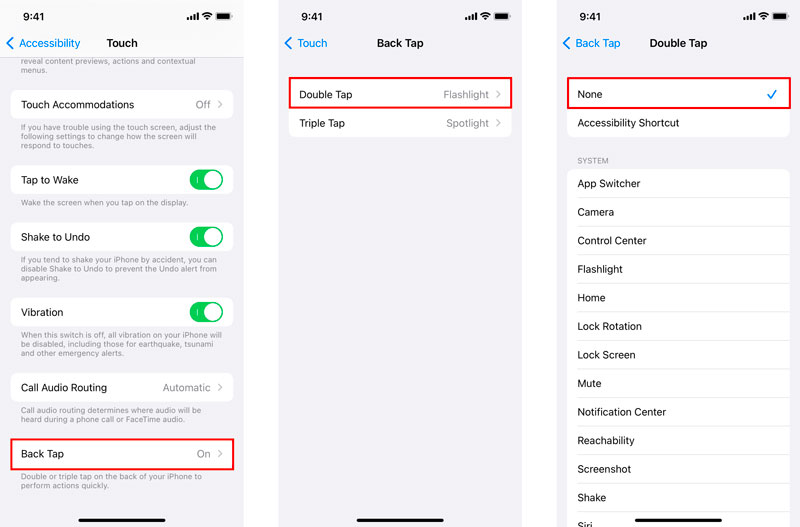 Desativar toque traseiro da lanterna do iPhone