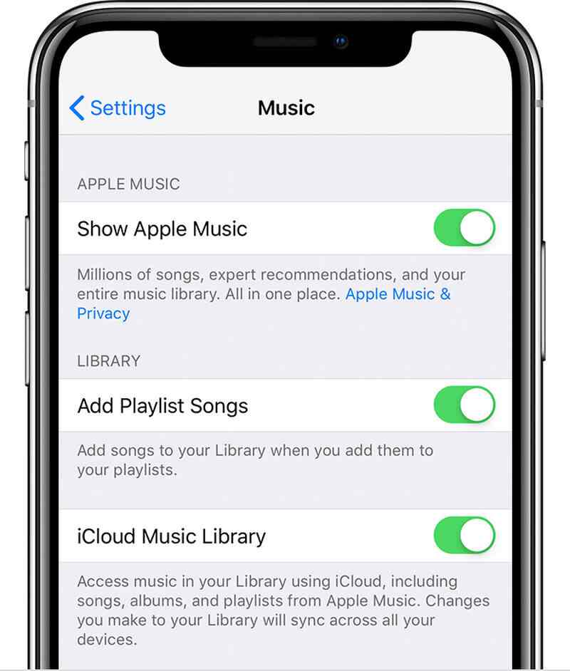 Localize a biblioteca de músicas do iCloud