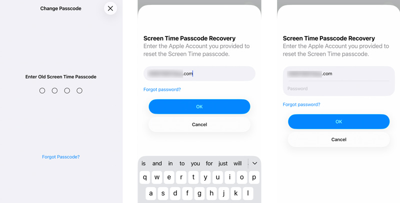 Recuperação do código de acesso do Tempo de Uso no iPhone com iOS 26