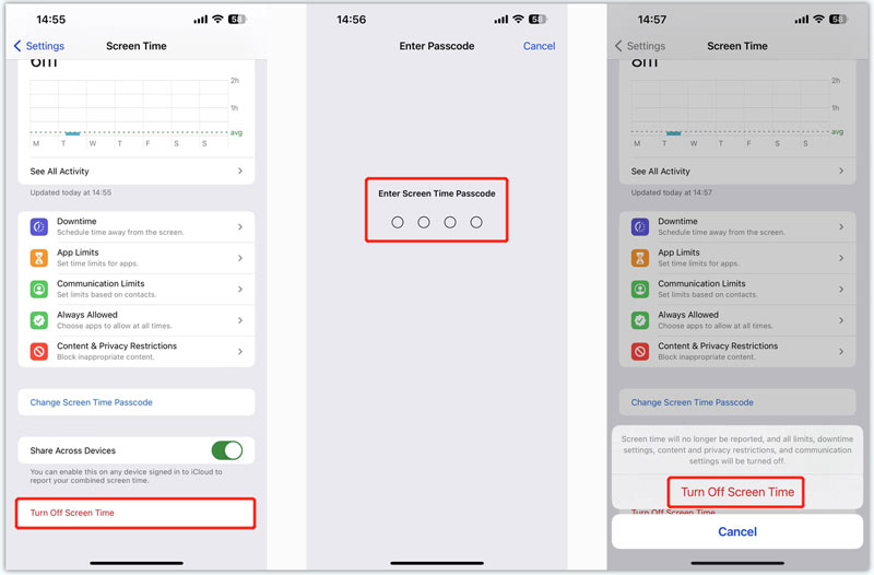 Desativar o Tempo de Uso no iPhone e iPad com senha