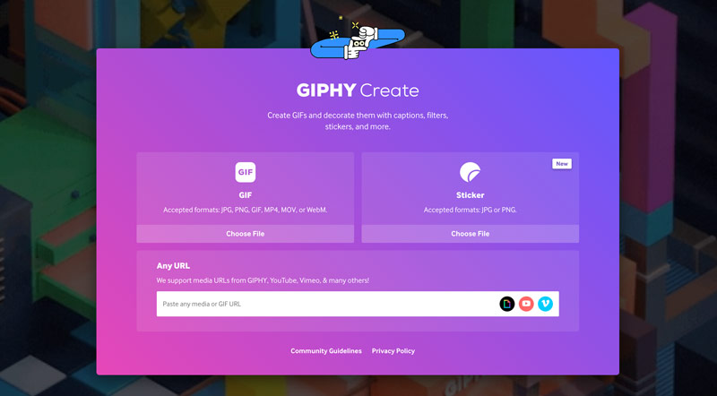 Giphy Criar GIF
