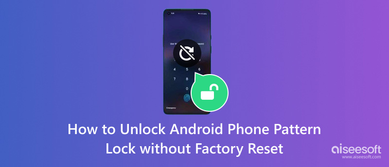 Desbloquear o bloqueio de padrão do telefone Android