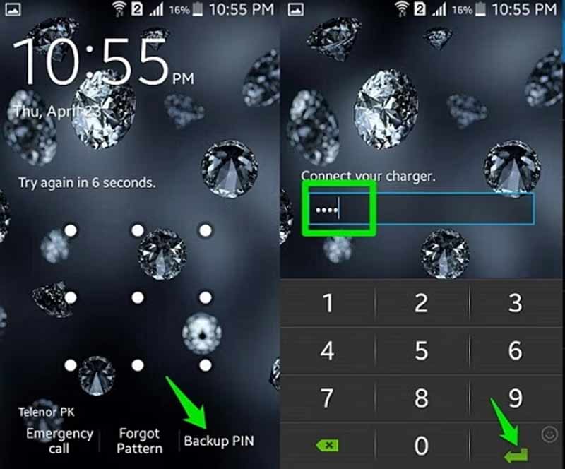 Desbloquear LG com PIN