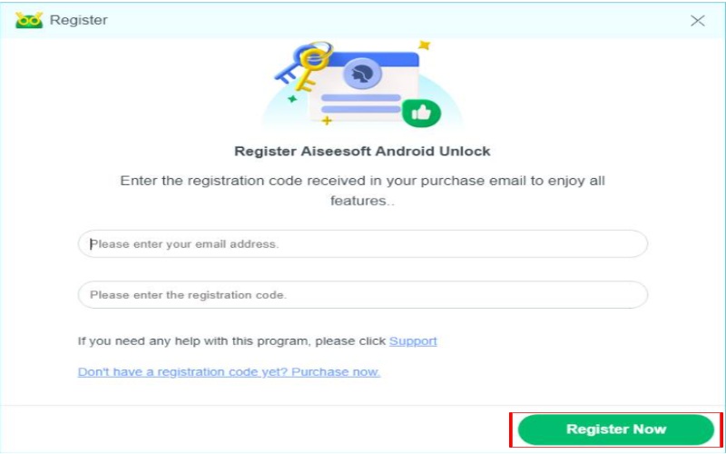 Clique em Registrar agora