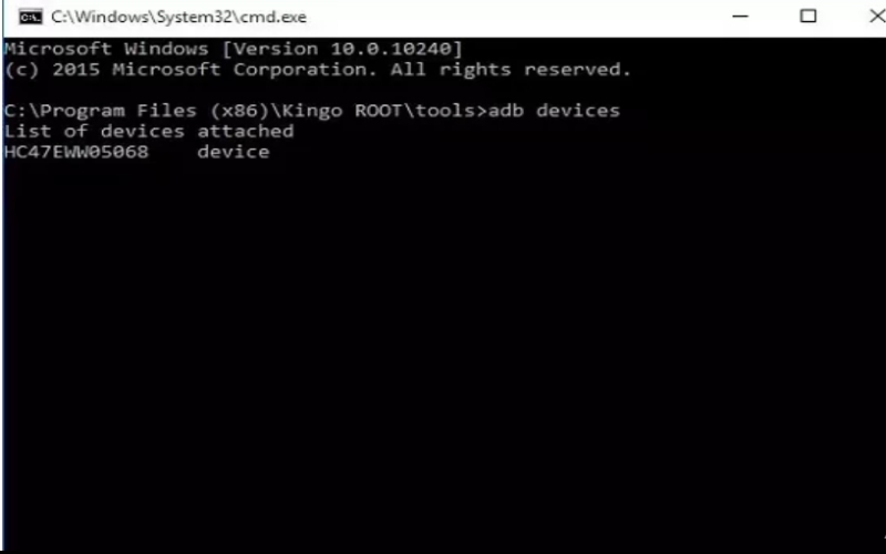 Desbloquear usando o comando Adb