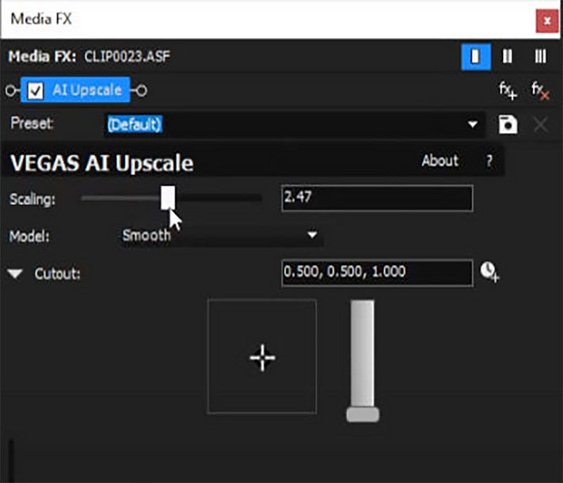 AI Upscale em Vegas Pro Scalling