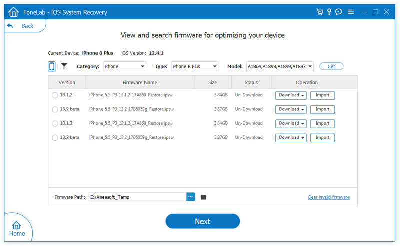 Baixar Firmware do iPhone