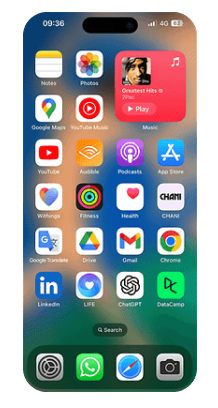 tela do iPhone