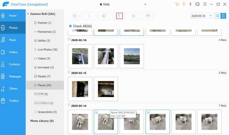 Verifique as fotos duplicadas e exclua