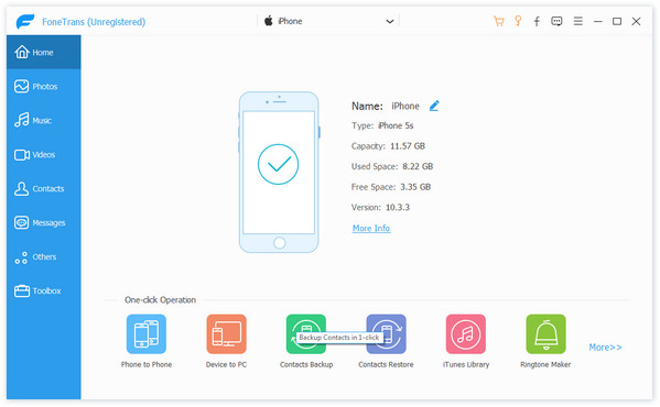 Interface FoneTrans
