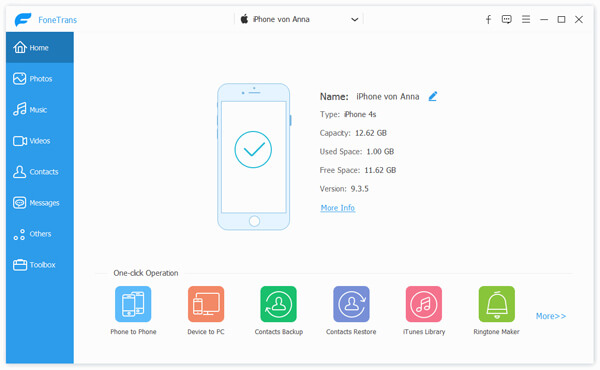 Digitalize o iPhone com o Fonetrans