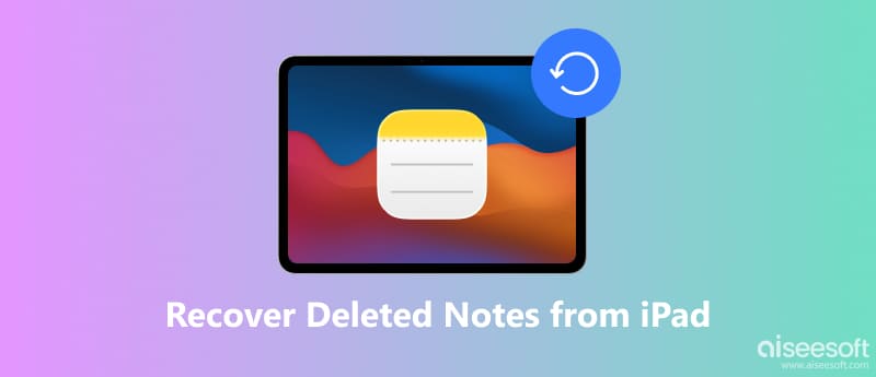 Recuperar notas apagadas do iPad