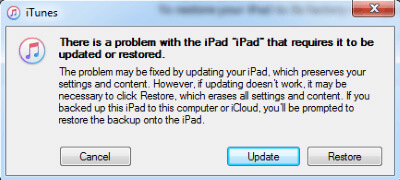 Restaurar o iPad para a fábrica