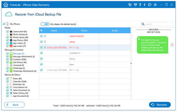 Recuperar arquivos excluídos do backup do iCloud
