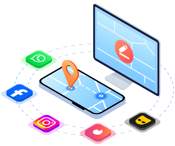 Modificar localização do aplicativo SNS Dating