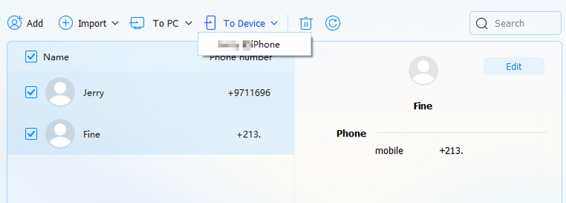 Transferir contatos do Android para o iPhone