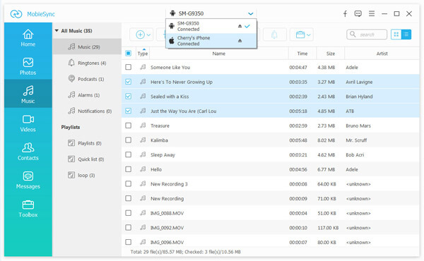 Sincronizar músicas do Android com o iPhone