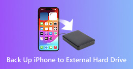 Faça o backup do iPhone para o disco rígido externo