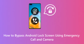Desbloqueie a tela de bloqueio do Android usando uma chamada de emergência e a câmera.
