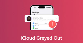 iCloud acinzentado