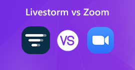 Tempestade ao vivo vs Zoom