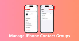 Gerenciar grupo de contatos do iPhone
