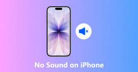 Não há som no iPhone