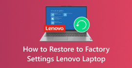 Restaurar para as configurações de fábrica do laptop Lenovo