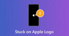 Preso no logotipo da Apple